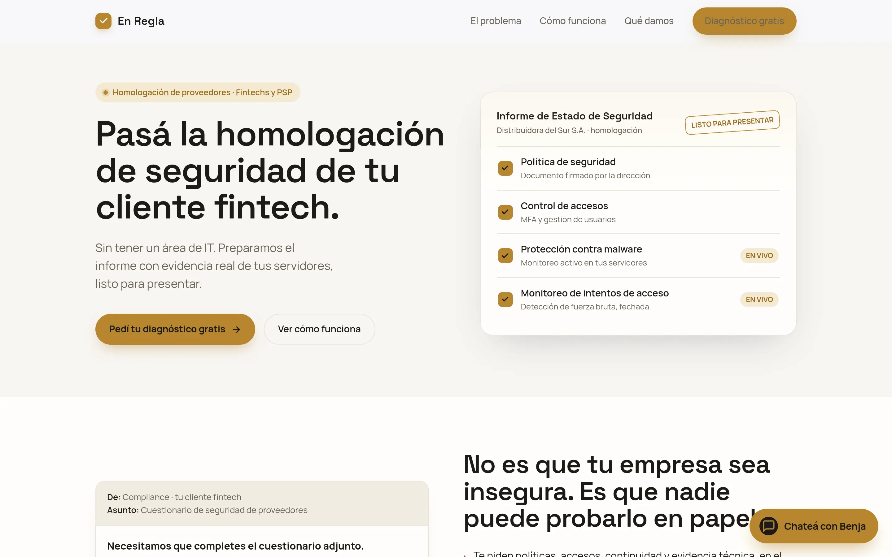 En Regla: homologación de seguridad