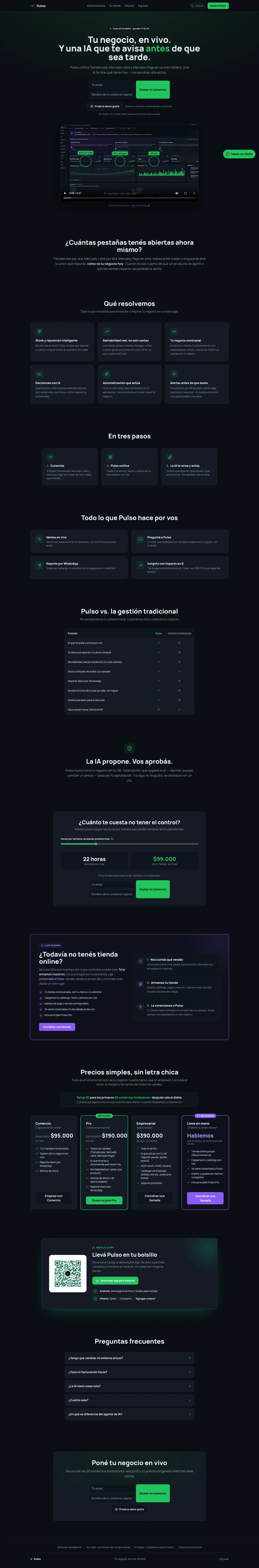Pulso: tablero en vivo